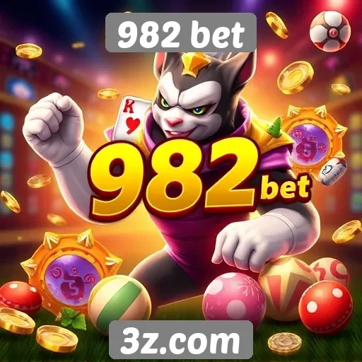 Variedade de jogos disponíveis na plataforma 982 bet